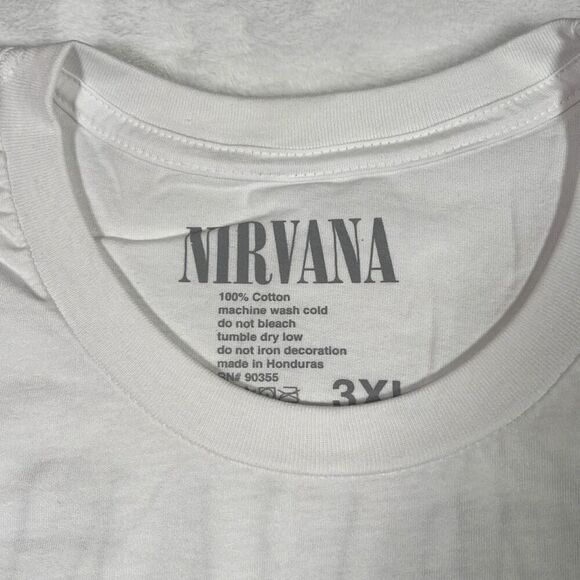 Nirvana photo portrait double sided concert release band‎ T-shirt NWOT Men 3XL - Picture 4 of 6